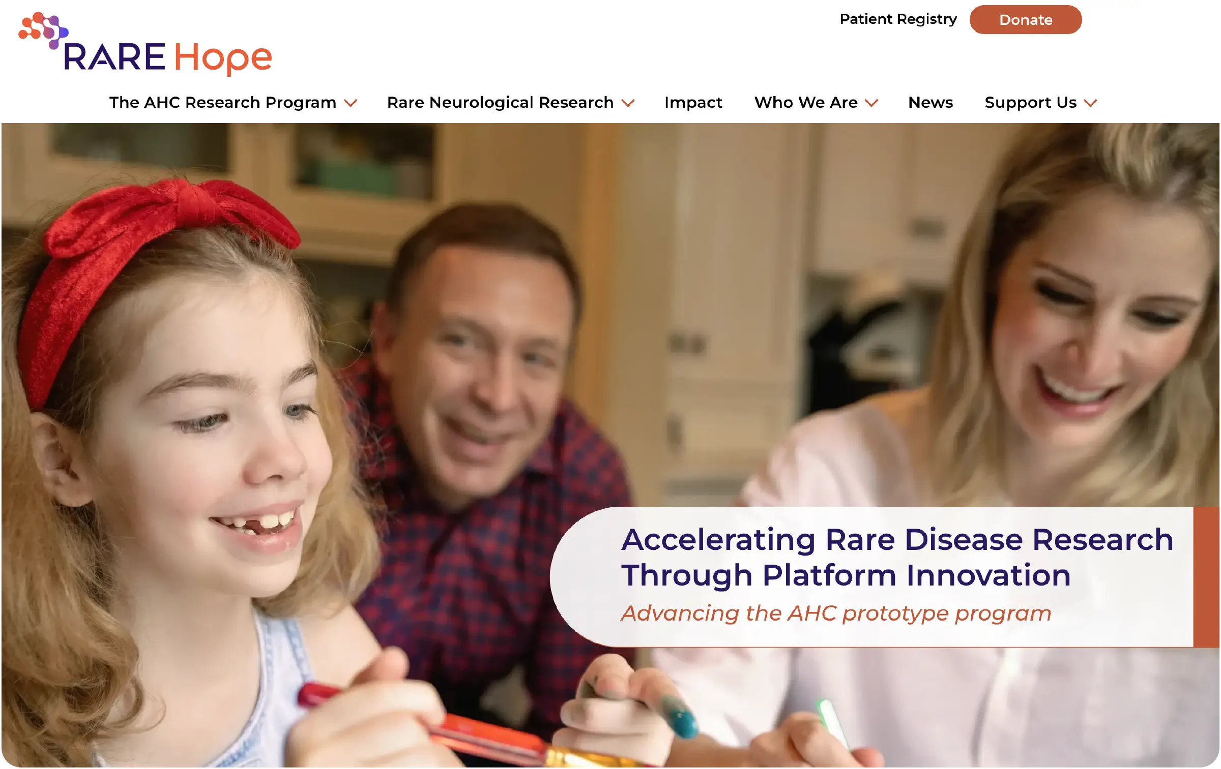 RARE Hope - home page
