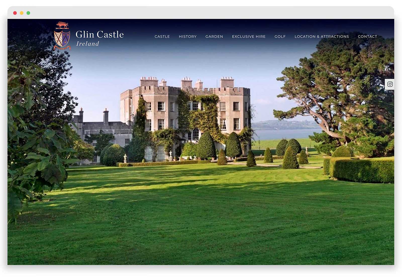 Glin Castle - Website - Homepage