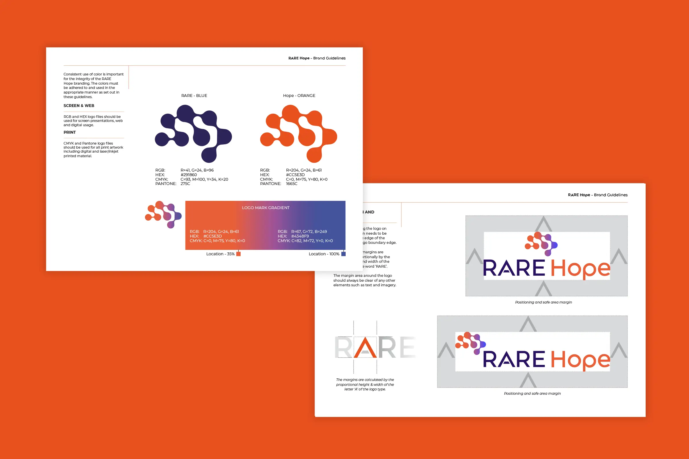 RARE Hope branding colour guidelines