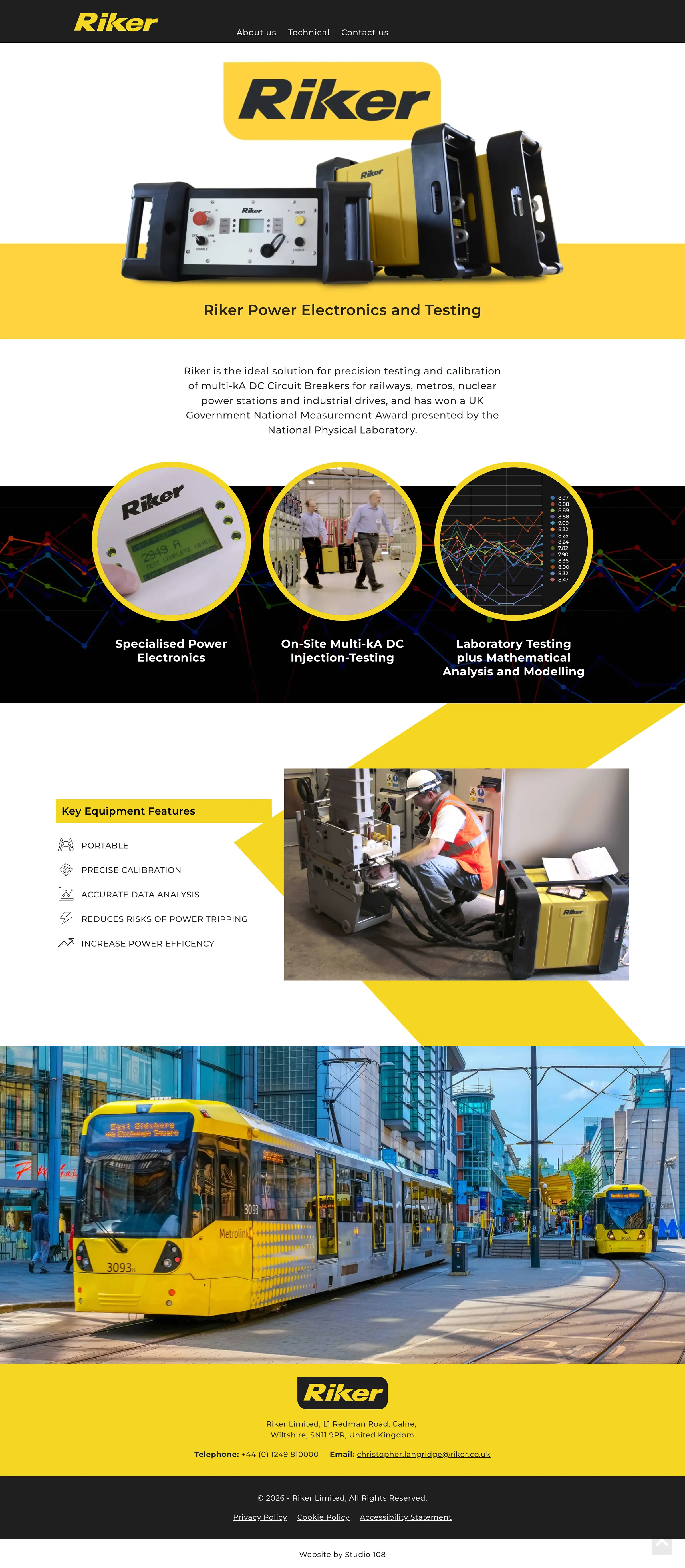 Riker website home page