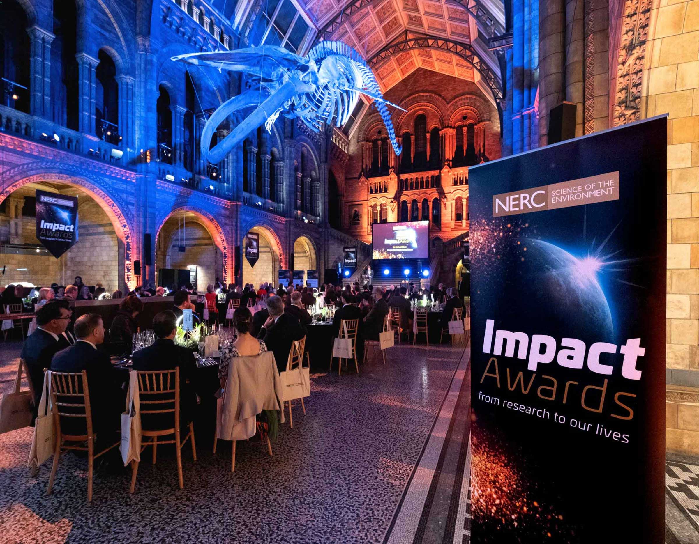 NERC Impact Awards Evening 2018 at the Natural History Museum, London