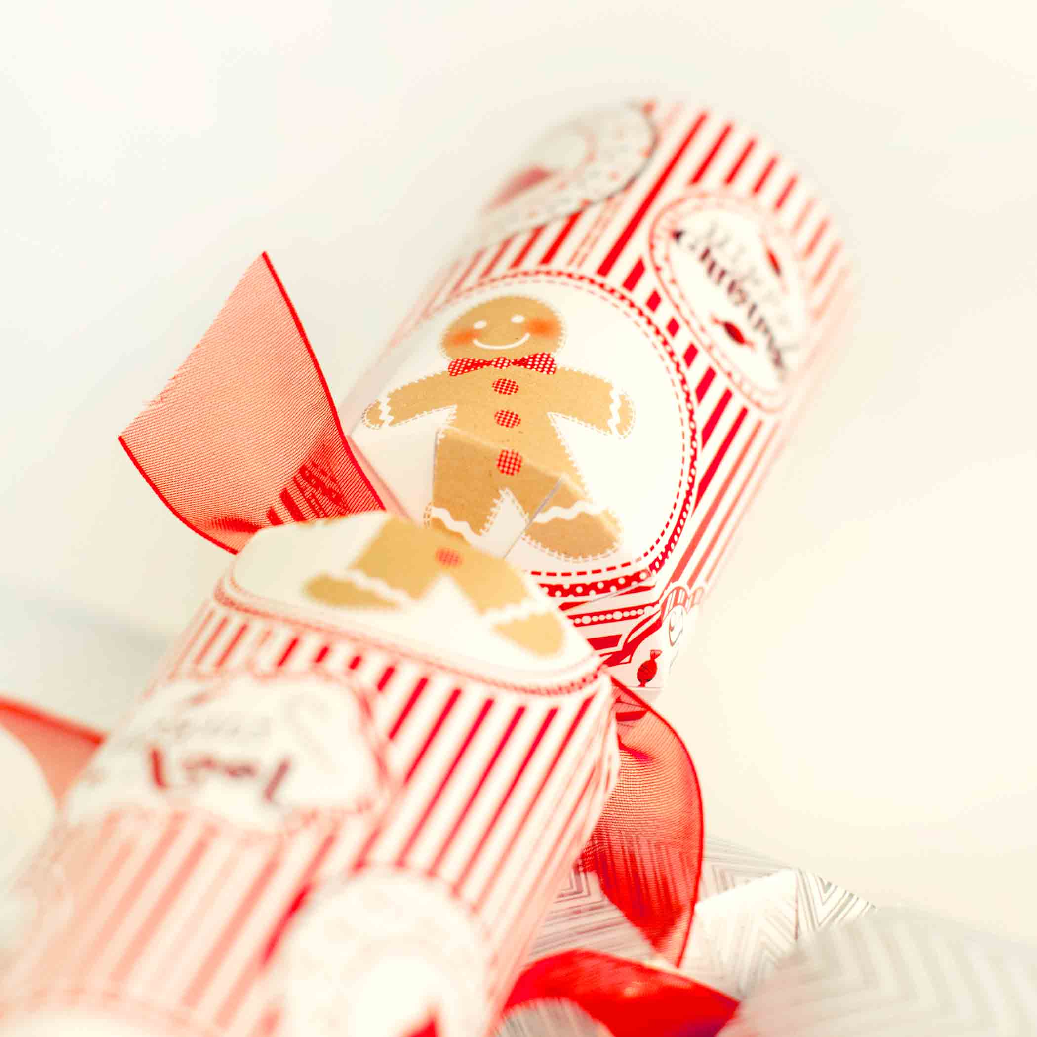 Ginger Bread Man Illustration Detail on Christmas Cracker Design