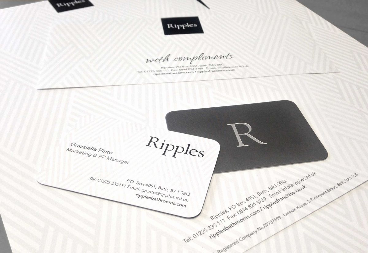 Ripples Bathrooms- Letterhead and Business Cards
