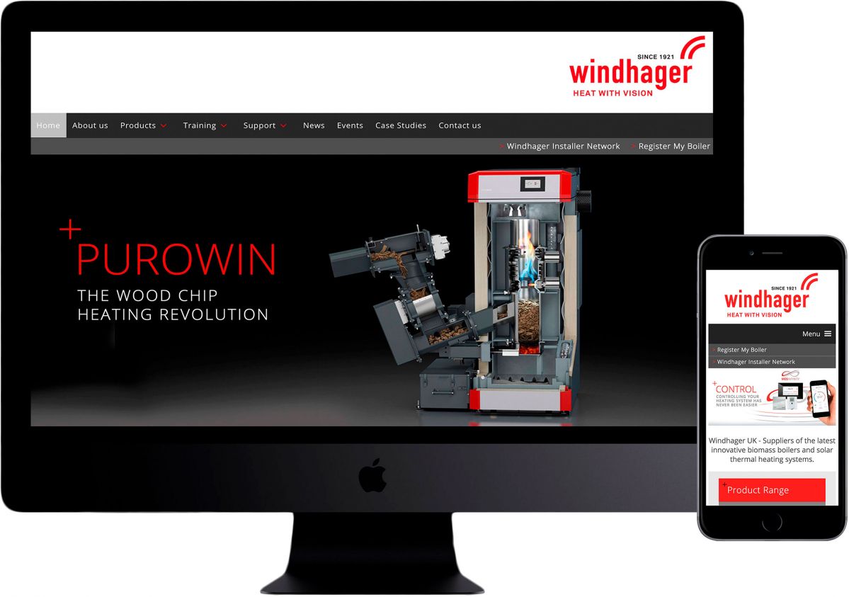 Windhager UK - Website design - Responsive