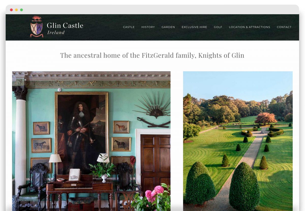 Glin Castle Home Page
